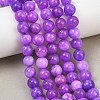 Natural Dyed White Jade Beads Strands GG-CBAEB22-B01-8mm-11-1