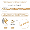 SUNNYCLUE DIY Chain Bracelet Necklace Making Kit CHS-SC0001-03G-2