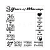 Natural Wood 3 Years of Marriage Photo Frames AJEW-WH0292-034-7
