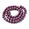 Spray Painted Non-magnetic Synthetic Hematite Beads Strands G-N337-06A-2