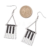 Handmade Glass Seed Beads Dangle Earrings EJEW-TA00698-4