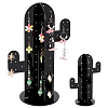   2 Sets 2 Styles Cactus Acrylic Earring Display Stands EDIS-PH0001-64B-1