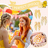 3Pcs 3 Colors Cloth Hair Barrettes for Women Girl OHAR-TA0001-15-7