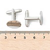 Rack Plating Brass Cuff Button KK-L151-10P-3