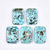 Assembled Synthetic Imperial Jasper and Turquoise Pendants X-G-S329-049-1