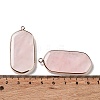 Natural Rose Quartz Pendants G-G063-02A-3