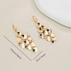 Brass Heart Tassel Hoop Earrings DC3411-3
