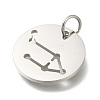Anti-Tarnish 304 Stainless Steel Pendants STAS-M074-02C-P-2