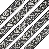 Ethnic Style Embroidery Polycotton Ribbons OCOR-WH0066-22A-1