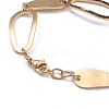 304 Stainless Steel Link Chain Bracelets BJEW-G582-44G-2