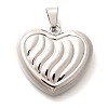 Anti-Tarnish 304 Stainless Steel Pendants STAS-U035-42P-1