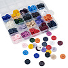 160Pcs 20 Colors 4-Hole Resin Buttons BUTT-TA0001-29C-3