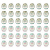 60Pcs 2 Colors Electroplate Glass Beads EGLA-TADJ0001-19D-2