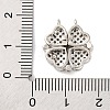 Brass Micro Pave Cubic Zirconia Pendants KK-U039-01P-3