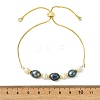 Adjustable Natural Cultured Freshwater Pearl Slider Bracelets KK-BJEW-JB14102-01-4