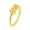 Hollow Round Brass Open Cuff Bangles BJEW-Z074-04G-1