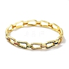 Brass Micro Pave Cubic Zirconia Hinged Bangles BJEW-Z061-01A-2