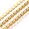 Iron & ABS Plastic Imitation Pearl Tennis Chains CH-Q006-01A-01-1