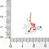 Brass with Enamel Pendants KK-CBAF749-03D-3