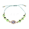 Resin Evil Eye Braided Bead Bracelets for Women BJEW-FS00018-04-1