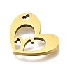 201 Stainless Steel Pendants STAS-A116-01G-01-2