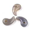 Natural Grey Agate Pendants G-S294-07K-1
