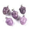 Natural Lepidolite Pendants G-Q172-08P-04-1