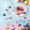 40Pcs 8 Colors Spray Painted Opaque Acrylic Beads MACR-TA0002-66-7