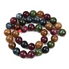 Natural Green Jade Imitation Tourmaline Beads Strands G-B046-08D-10mm-3
