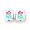 Printed Plating Acrylic Beads AC-CBA655C-17F-1