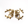 Tibetan Style Toggle Clasps X-GLF0026Y-3