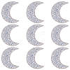 Resin Rhinestone Hotfix Rhinestone Iron on/Sew on Cloth Patches DIY-WH20063-030E-1