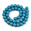 Opaque Solid Color Glass Beads Strands GLAA-T032-P10mm-13-2