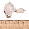 Electroplate Natural Spiral Shell Pendants SSHEL-Q100-51G-3