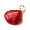 Brass Enamel Charms KK-A268-08G-03-2