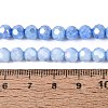 Anti-Tarnish Electroplate Glass Beads Strands EGLA-ZX010-6mm-09-6