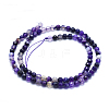 Natural Striped Agate/Banded Agate Beads G-J371-13-6mm-2