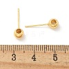 Brass Stud Earring Findings KK-G518-01G-4