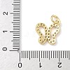 Brass Micro Pave Cubic Zirconia Pendants KK-H528-03G-3