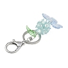 3Pcs 3 Colors Butterfly & Flower Acrylic Pendant Keychain KEYC-JKC00988-5