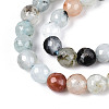 Dyed Natural White Jade Beads Strands G-T139-6mm-60-23-3