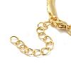 Rack Plating Brass Herringbone Chains Bracelet for Men Women LS-BJEW-M227-01G-3