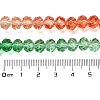 Transparent Painted Glass Beads Strands DGLA-A034-T6mm-A04-3