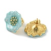 Flower Ion Plating(IP) 304 Stainless Steel Stud Earrings EJEW-G400-14G-02-1