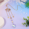 1Pc Faceted Glass Sun Catcher Pendant Decorations AJEW-TA0002-90-3