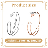 2Pcs 2 Colors Alloy Cuff Bangles for Women BJEW-HY0002-06-2