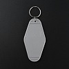 Plastic Blank Motel Keychain KEYC-WH0034-29F-1