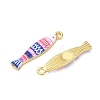 Printed Brass Pendants KK-CBA42CA-03G-2