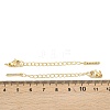 Brass Micro Pave Cubic Zirconia Ends with Chain KK-H480-53G-3