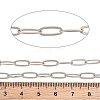 Brass Paperclip Chains KK-CBAC547-20P-2